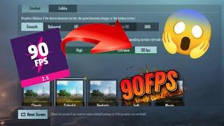 КАК СДЕЛАТЬ 90 ФПС В PUBG MOBILE !!!!