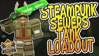 BEST TANK LOADOUT FOR STEAMPUNK SEWERS IN DUNGEON QUEST!! (Roblox)