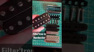 Filter'tron vs Humbucker #shorts #csguitars #scienceofloud