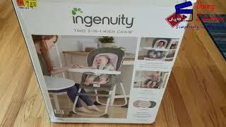 Ingenuity Trio 3-in-1 High Chair | Unboxing