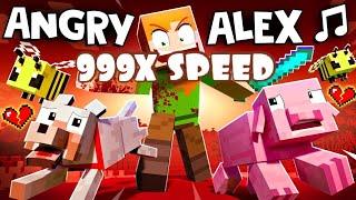 [999X SPEED] “ANGRY ALEX”  Minecraft Animation Music Video