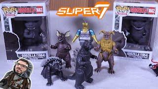 Super7 ReAction Figures: King Caesar & Godzilla 1964 / Funko Pop Godzilla Toys