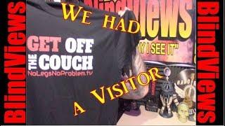 BlindViews studio gets a visitor