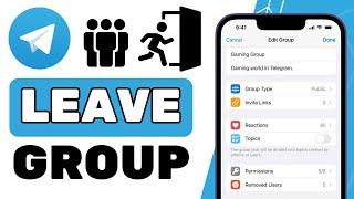 How To LEAVE Telegram Group (EASY!!!)
