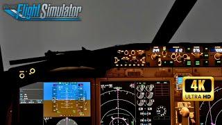 Stunning Effects in the iFly B737 MAX-8 | Rainy Approach | MSFS 4K! | Beyond ATC