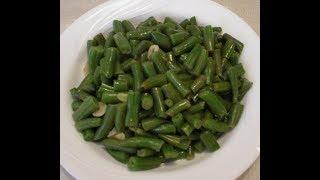 NOT MUSHY Easy Green Beans with Garlic and Lemon (Using Frozen Beans)