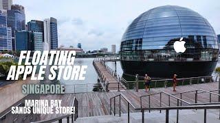 Apple Store Singapore - Unique Floating Store in Marina Bay Sands!