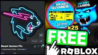 EVENT! HOW TO GET Beast Games Pin & x25 Golden Tickets Badge! (ROBLOX Beast Games UGC LIMITEDS)