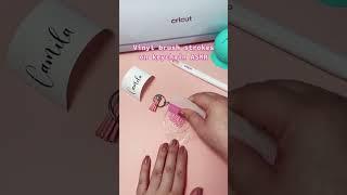 How to create a keychain with permanent vinyl #cricut #cricutmade #shorts