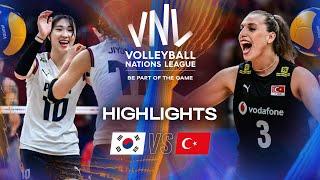 Korea  vs. Türkiye  - Highlights | Week 2 | Women's VNL 2025