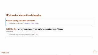 Parallel Debugging & Interactivity with IPython