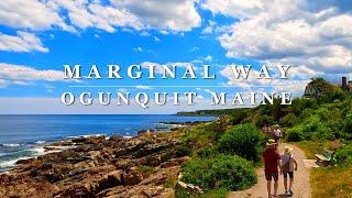 [4K] Marginal Way -  Ogunquit, Maine - 4K Scenic Summer Walking Tour with Binaural 