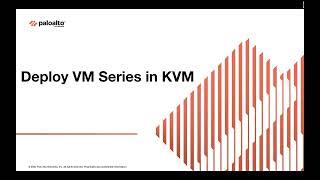 Deploy VM Series in KVM