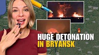 HUGE DETONATION IN BRYANSK: ATACMS STRIKE AMMUNITION DEPOT Vlog 868: War in Ukraine