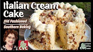 3 Layer Easy Italian Cream Cake Recipe  - Make a Classic Cake with a Cake Mix
