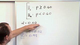 Null and Alternate Hypothesis - Statistical Hypothesis Testing - Statistics Course