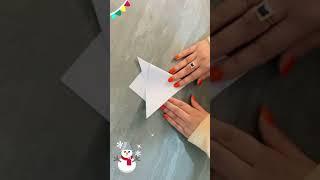 Christmas crafts ️| paper snowflakes ️|#shorts #youtubeshorts #viralvideo #diy #nummtube #paper