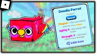 How to get DOODLE PARROT (FAST & EASY!) in PET SIMULATOR X - Roblox