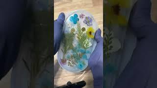 Clear and flowers  #epoxyresinart #epoxy #epoxyresin #resin #resinart #resinartist #resincraft