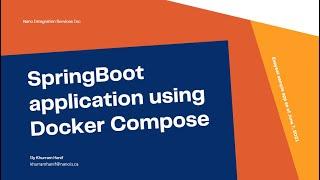 SpringBoot application with MySQL using Docker