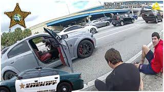 Hellcat Charger ARMED w/ Glock Switch F***S w/ WRONG Broward County Sheriff & ARRESTED!