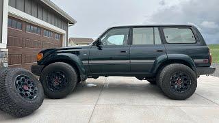 2023 Sequoia TRD Pro wheels on my 80 Series Land Cruiser!