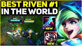 RANK 1 BEST RIVEN IN THE WORLD AMAZING GAMEPLAY! | Season 13 League of Legends