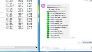 Uji Coba Telegram Bot Mikrotik
