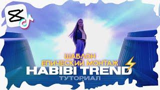 HABIBI TREND - CAP CUT - туториал как пользоваться шаблонами в Tik Tok