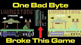 One Bad Byte Broke This Game: Commodore 64's "Livingstone, I Presume?"