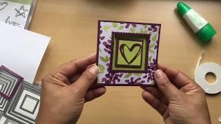 Corner swing down card with matching envelope #15
