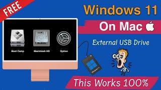 Install Windows 11 on Mac | Dual Boot macOS Ventura and Windows 11 on Mac |  This Works 100%  | 2024