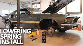 1969 Mustang Mach 1 Lowering Spring Install