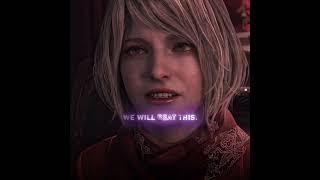 Leon comforts Ashley  | Resident Evil 4 Remake #shorts
