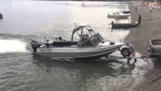 Loading a Boat on the Water