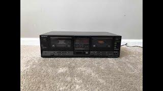 Sony TC-W530 Stereo Dual Double Cassette Deck Tape Player