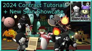 Tutorial to Obtain ALL 16 Halloween 2024 Event Contracts and Reward Skin Showcase - Tower Heroes