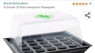 X-Stream 20 Plant Aeroponic Propagator SET UP and REVIEW. Easy plant cuttings propagation.