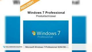 Microsoft Windows 7 Professional 32/64 Bit - Produktschlüssel (Key)