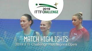 Yana Noskova/Polina M. vs Ida Jazbec/Ivana M. | 2019 ITTF Nigeria Open Highlights (Final)