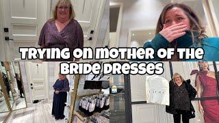 Mom shops for her mother of the bride dress and finds it!!!! Dressing room fashion show!