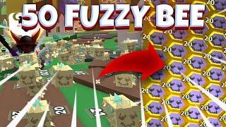 Собрал улей из 50 ФЬЮЗИ БИ (FUZZY BEE) одарённых мификов в Bee Swarm Simulator