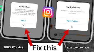 How to Fix Try Again Later on Instagram / 2024