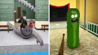 Broken Roby vs Pickle Rick Jumpscare   Roblox Piggy