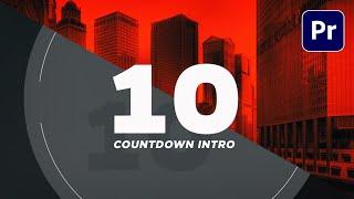 Create Easy COUNTDOWN TIMER INTRO in Adobe Premiere Pro