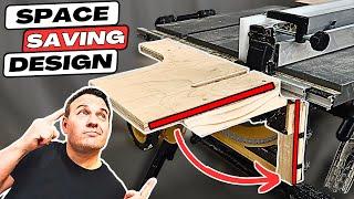 Space-Saving Folding Infeed Table || DeWalt DWE7491RS Table Saw