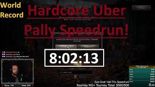 WR! HC Uber Speedrunning Pally! - Diablo 2 Resurrected