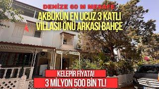 Didim Akbükün En Ucuz Kelepir 3 Katlı Villası Şu An Satılıkta! 3 Milyon 500 bin TL!