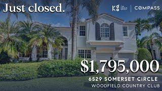 Just Sold in Woodfield Country Club | Renovation Video