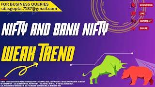  WEAK TREND | NIFTY PREDICTION | BANK NIFTY 